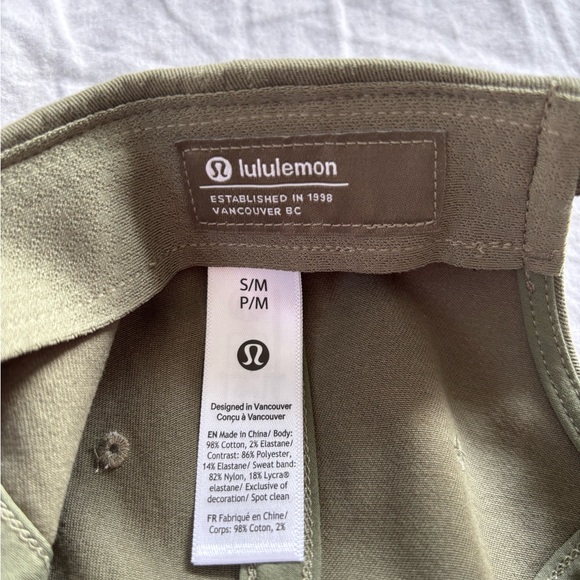 lululemon Olive Green Hat with Interior Logo Tag - Picture 3 of 3